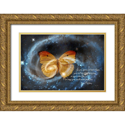 Serving Gold Ornate Wood Framed Art Print with Double Matting by Murdock, Ramona
