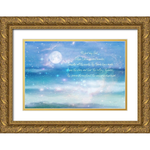 How Great Thou Art Gold Ornate Wood Framed Art Print with Double Matting by Murdock, Ramona
