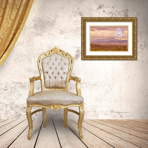 Another Place, Another Time Gold Ornate Wood Framed Art Print with Double Matting by Murdock, Ramona