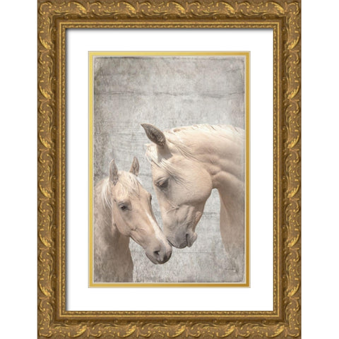 Us Textured Gold Ornate Wood Framed Art Print with Double Matting by Murdock, Ramona