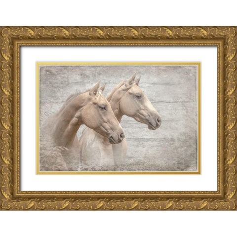 Looking Forward Textured Gold Ornate Wood Framed Art Print with Double Matting by Murdock, Ramona