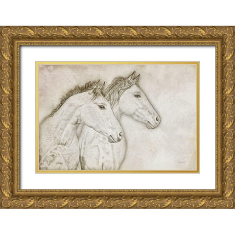 Looking Forward Gold Ornate Wood Framed Art Print with Double Matting by Murdock, Ramona