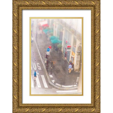 Upstairs Looking Down Gold Ornate Wood Framed Art Print with Double Matting by Murdock, Ramona