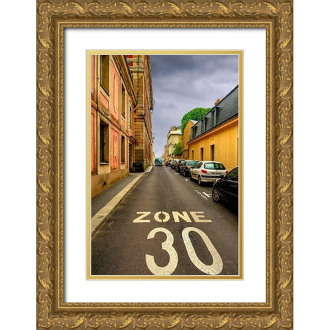 Zone 30 Gold Ornate Wood Framed Art Print with Double Matting by Murdock, Ramona