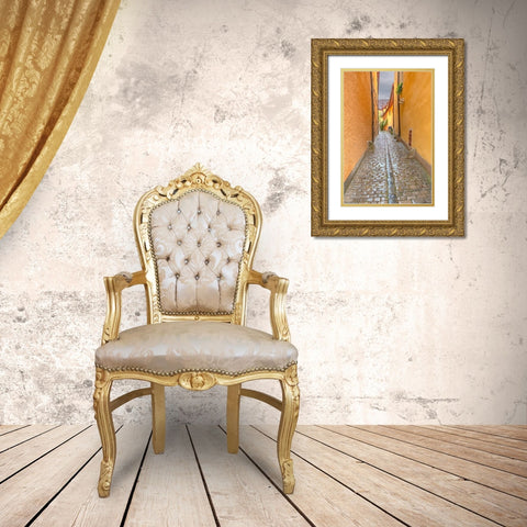 Rothenberg Alley Gold Ornate Wood Framed Art Print with Double Matting by Murdock, Ramona