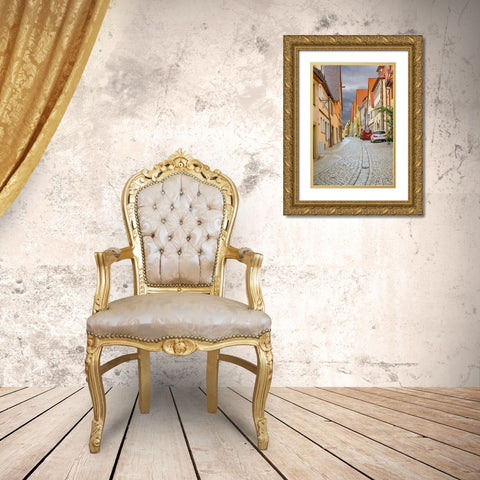 Rothenberg Hill Street Gold Ornate Wood Framed Art Print with Double Matting by Murdock, Ramona