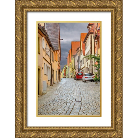 Rothenberg Hill Street Gold Ornate Wood Framed Art Print with Double Matting by Murdock, Ramona