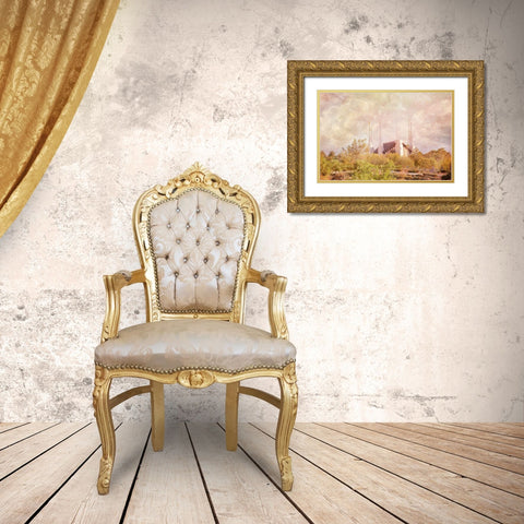 Las Vegas Temple II Gold Ornate Wood Framed Art Print with Double Matting by Murdock, Ramona