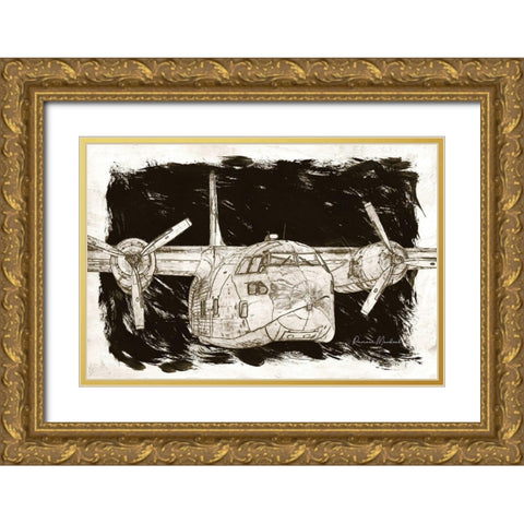 Flying Cargo Gold Ornate Wood Framed Art Print with Double Matting by Murdock, Ramona