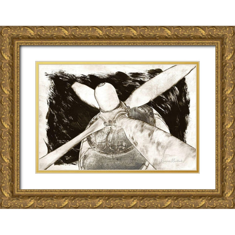 Prop I Gold Ornate Wood Framed Art Print with Double Matting by Murdock, Ramona