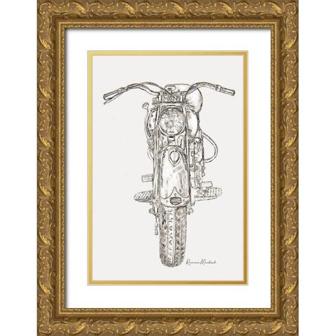 Upstanding Cycle II Gold Ornate Wood Framed Art Print with Double Matting by Murdock, Ramona