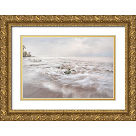 Morning Waves Gold Ornate Wood Framed Art Print with Double Matting by Murdock, Ramona