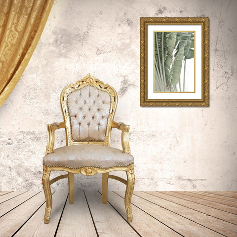 Banana Branch IV Gold Ornate Wood Framed Art Print with Double Matting by Murdock, Ramona