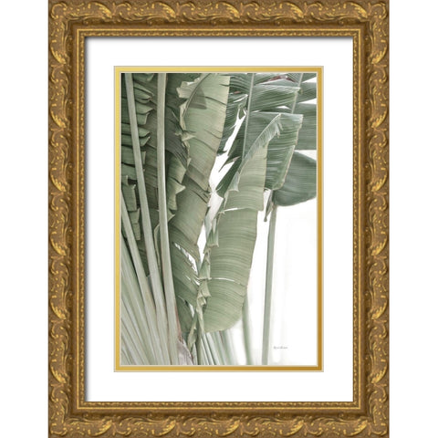Banana Branch IV Gold Ornate Wood Framed Art Print with Double Matting by Murdock, Ramona