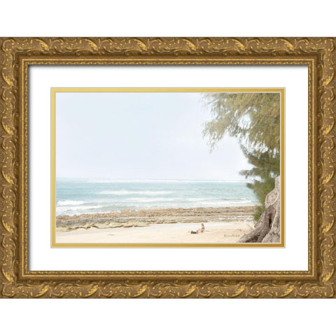 Day at the Beach I Gold Ornate Wood Framed Art Print with Double Matting by Murdock, Ramona