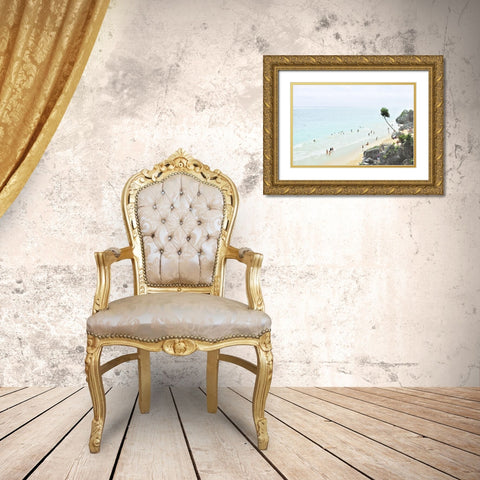 Tulum Beach II Gold Ornate Wood Framed Art Print with Double Matting by Murdock, Ramona