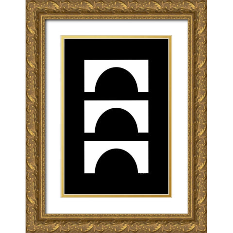 Blockhead Gold Ornate Wood Framed Art Print with Double Matting by Murdock, Ramona