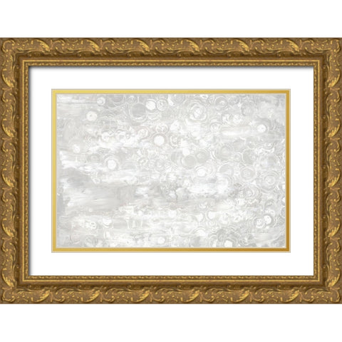 Frosty Abstract III Gold Ornate Wood Framed Art Print with Double Matting by Murdock, Ramona