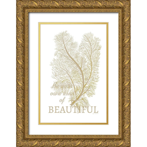 Own Kind of Beautiful Gold Ornate Wood Framed Art Print with Double Matting by Murdock, Ramona