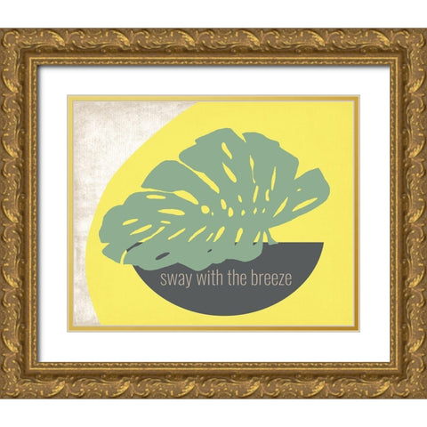 Sway with The Breeze Gold Ornate Wood Framed Art Print with Double Matting by Murdock, Ramona