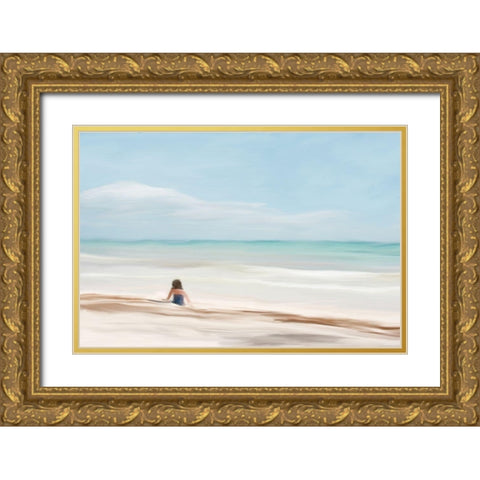 Tinas World Gold Ornate Wood Framed Art Print with Double Matting by Murdock, Ramona