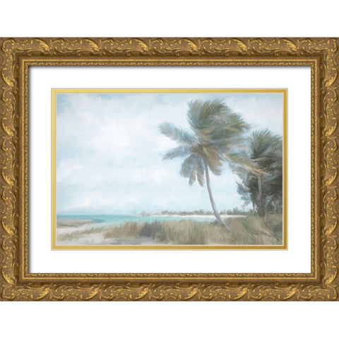 Palm Harbor Gold Ornate Wood Framed Art Print with Double Matting by Murdock, Ramona