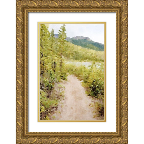 High Country Vista No. 2 Gold Ornate Wood Framed Art Print with Double Matting by Murdock, Ramona