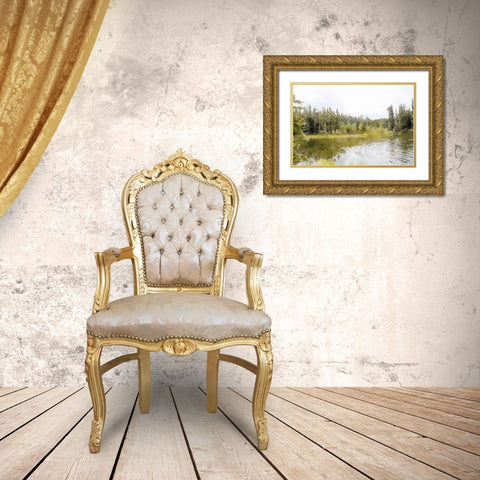 Mountain Paradise No. 2 Gold Ornate Wood Framed Art Print with Double Matting by Murdock, Ramona