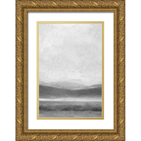 Distant Hills Gold Ornate Wood Framed Art Print with Double Matting by Murdock, Ramona