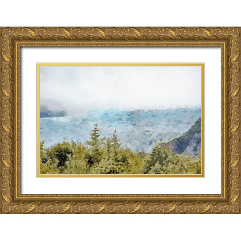 Glacier Harbor No. 3 Gold Ornate Wood Framed Art Print with Double Matting by Murdock, Ramona
