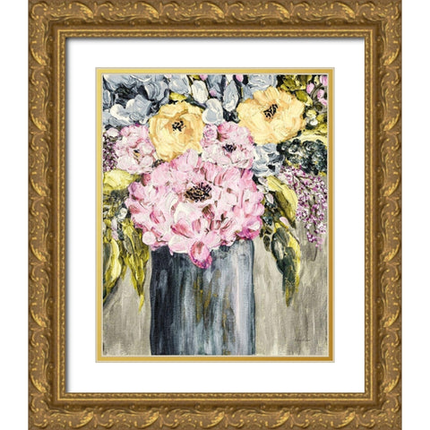 Garden Glories No. 5 Gold Ornate Wood Framed Art Print with Double Matting by Murdock, Ramona
