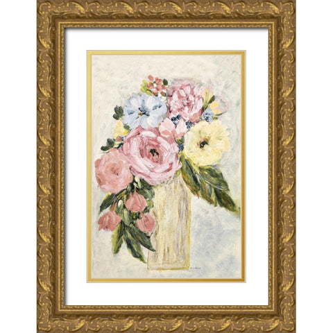 Garden Glories No. 6 Gold Ornate Wood Framed Art Print with Double Matting by Murdock, Ramona