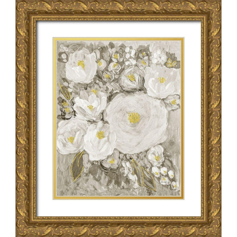 Glitter Garden No. 2 Gold Ornate Wood Framed Art Print with Double Matting by Murdock, Ramona