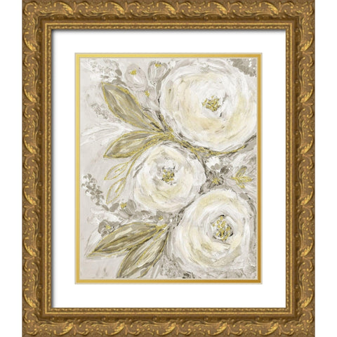 Glitter Garden No. 3 Gold Ornate Wood Framed Art Print with Double Matting by Murdock, Ramona
