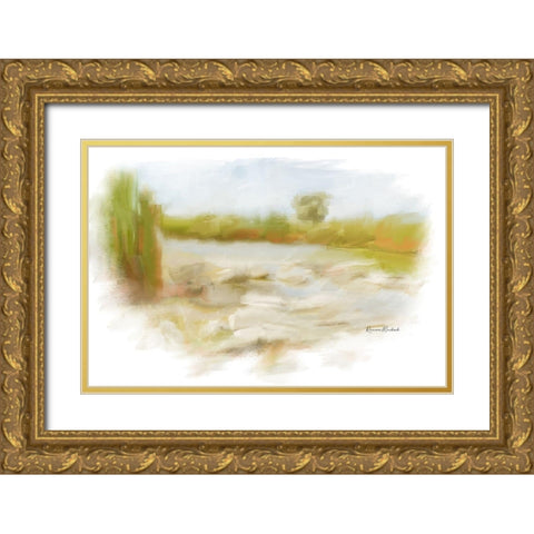 Marshy Wetlands IV Gold Ornate Wood Framed Art Print with Double Matting by Murdock, Ramona