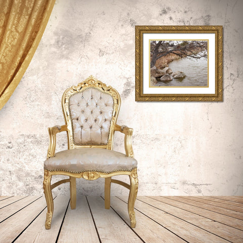 The Swimming Hole Gold Ornate Wood Framed Art Print with Double Matting by Murdock, Ramona