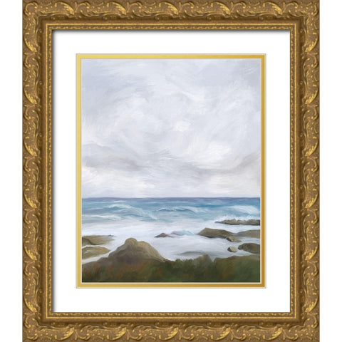 Estuary at Low Tide II Gold Ornate Wood Framed Art Print with Double Matting by Murdock, Ramona