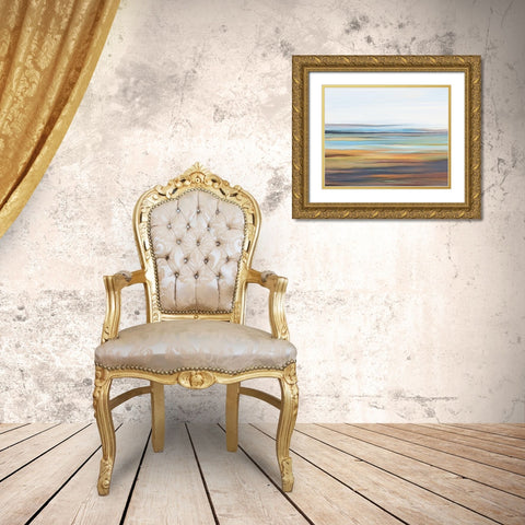 SubStrata I Gold Ornate Wood Framed Art Print with Double Matting by Murdock, Ramona