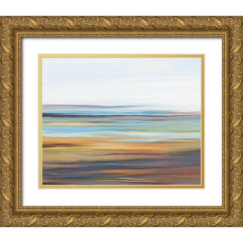 SubStrata I Gold Ornate Wood Framed Art Print with Double Matting by Murdock, Ramona