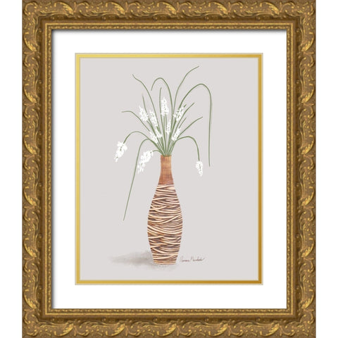 Solarium Plant II Gold Ornate Wood Framed Art Print with Double Matting by Murdock, Ramona