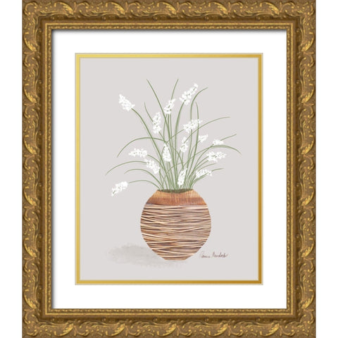 Solarium Plant Gold Ornate Wood Framed Art Print with Double Matting by Murdock, Ramona