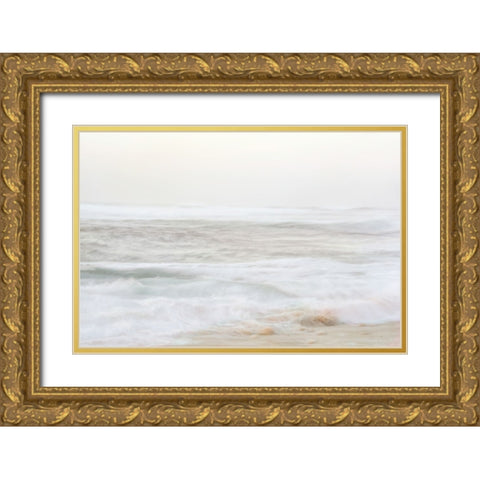 Gentle Waves Gold Ornate Wood Framed Art Print with Double Matting by Murdock, Ramona