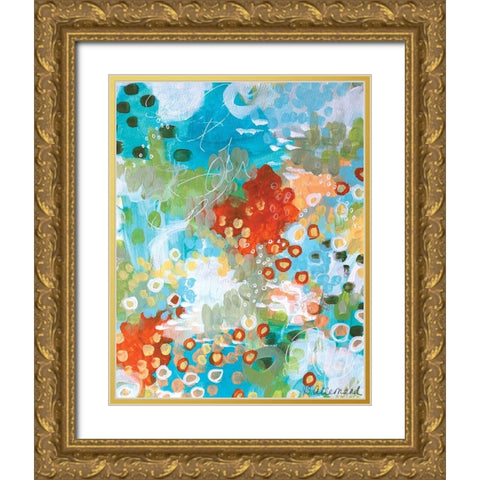 Superbloom Gold Ornate Wood Framed Art Print with Double Matting by Allemand, Sue