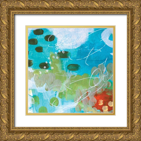 Superbloom I Gold Ornate Wood Framed Art Print with Double Matting by Allemand, Sue