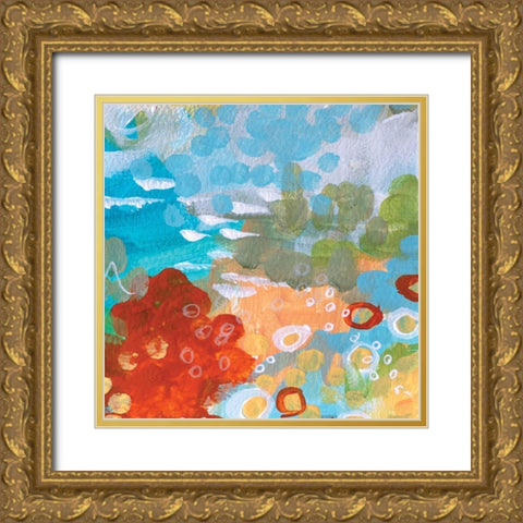 Superbloom II Gold Ornate Wood Framed Art Print with Double Matting by Allemand, Sue