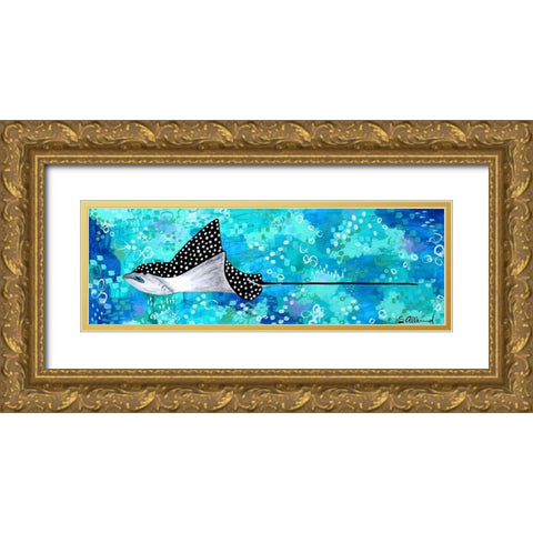 Flight of the Eagle Gold Ornate Wood Framed Art Print with Double Matting by Allemand, Sue