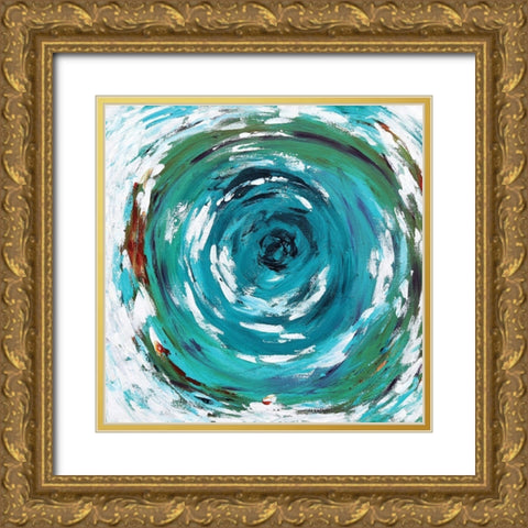 In the Vortex Gold Ornate Wood Framed Art Print with Double Matting by Allemand, Sue