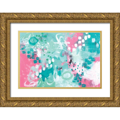 Such Fun Gold Ornate Wood Framed Art Print with Double Matting by Allemand, Sue