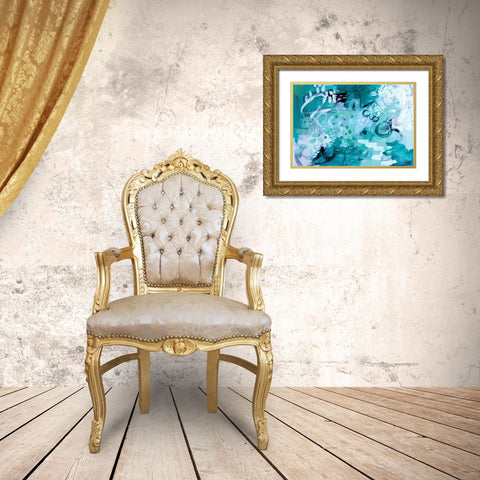 High Tide Gold Ornate Wood Framed Art Print with Double Matting by Allemand, Sue