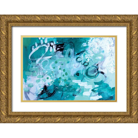 High Tide Gold Ornate Wood Framed Art Print with Double Matting by Allemand, Sue